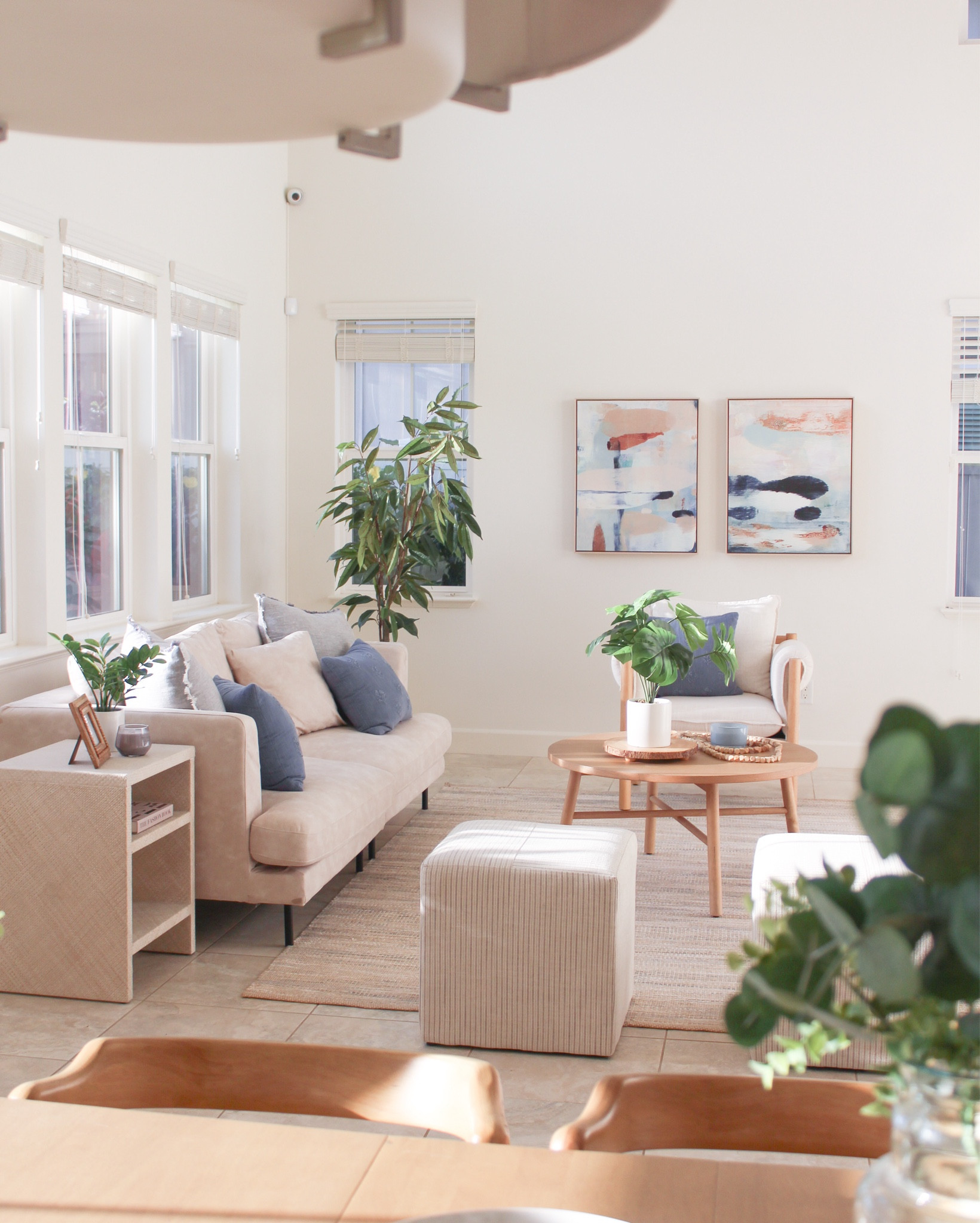 Open and airy living space furnished with all our favorite pieces from Target!

#LTKHome
