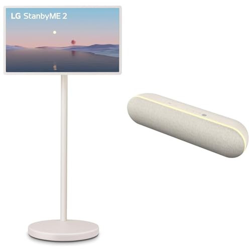 LG 27-Inch StanbyME 2 Portable Touch Screen TV (27LX6TYGA, 2025) StanbyME 2 XT7S Matching Bluetooth Speaker | Amazon (US)