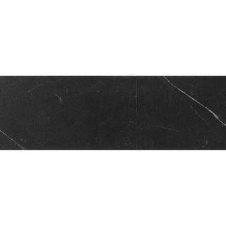 Apollo Tile Black 4 in. x 12 in. Honed Marble Subway Floor and Wall Tile (5 sq. ft./Case) APLFTX8... | The Home Depot