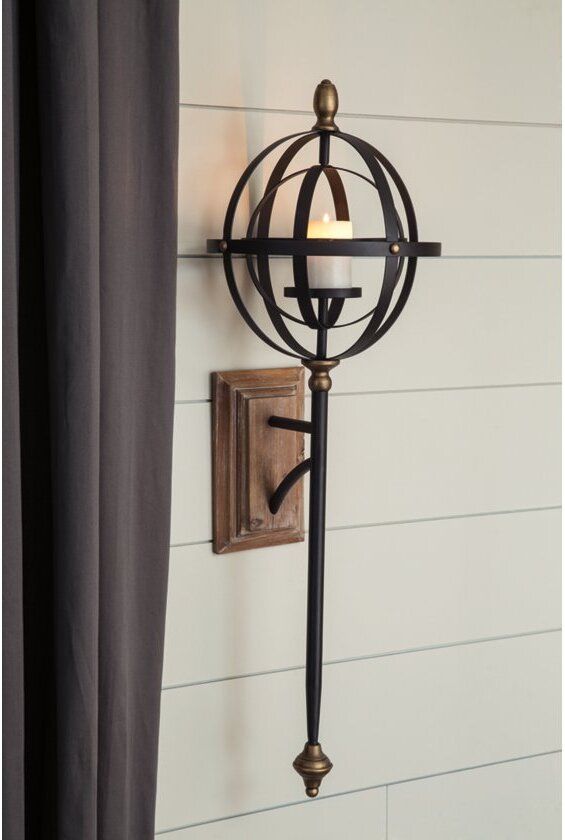 Dina Black and Gold Wall Sconce | 1stopbedrooms