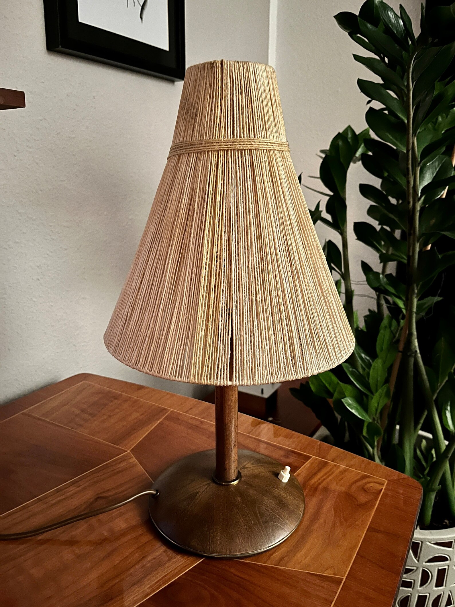 Teak Table Lamp From Temde - Etsy | Etsy (US)