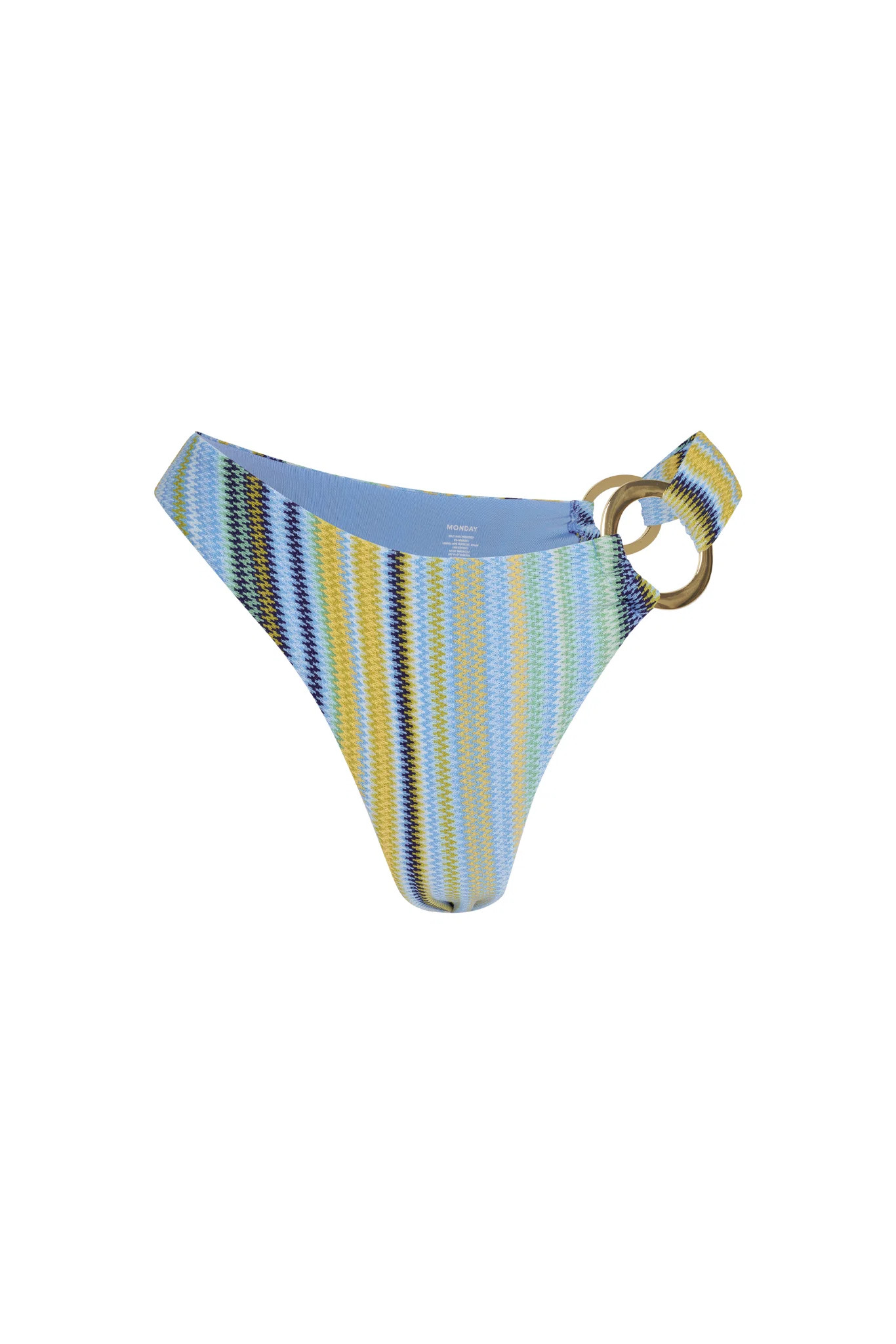 Bronte Bottom - Sardinia Stripe Azure | Monday Swimwear
