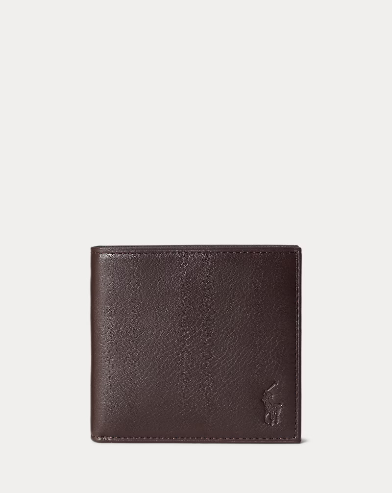 Pebbled Leather Billfold Wallet | Ralph Lauren (UK)
