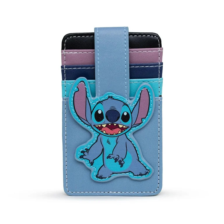 Disney Wallet, Character Wallet ID Card Holder, Lilo and Stitch Stitch Pose Blues, Vegan Leather | Walmart (US)