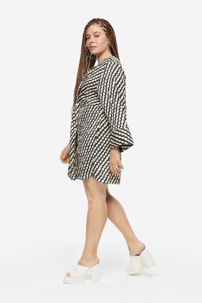 Textured-weave Knot-detail Dress | H&M (US)