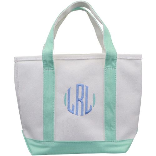 Mint Canvas Tote | Cecil and Lou