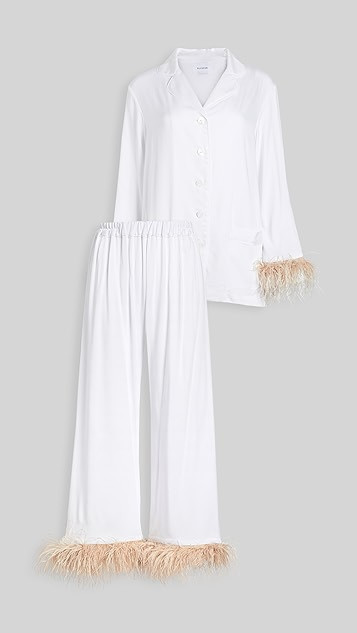 Pajama Set with Feathers | Shopbop