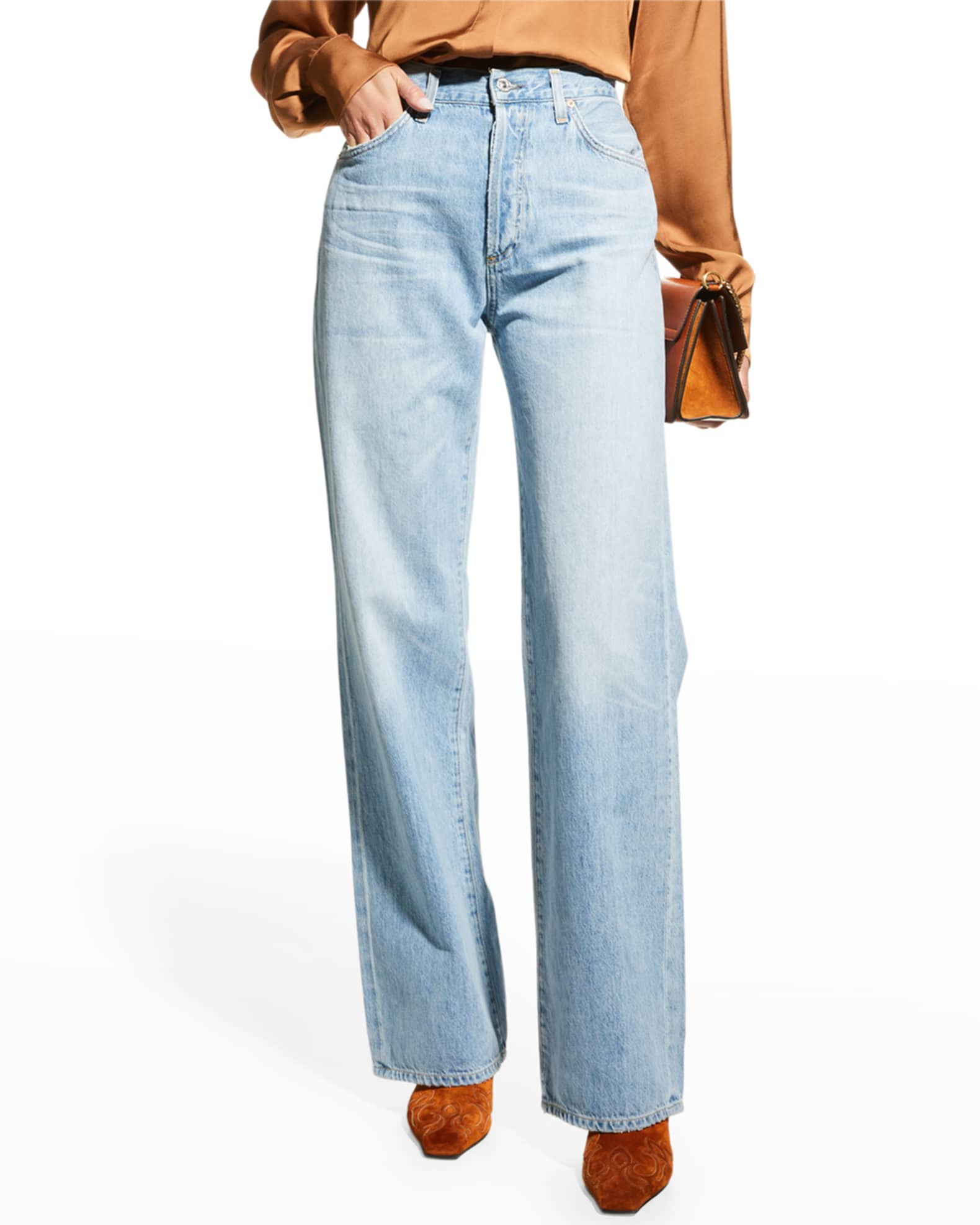 Citizens of Humanity Annina Straight-Leg Trouser Jeans | Neiman Marcus