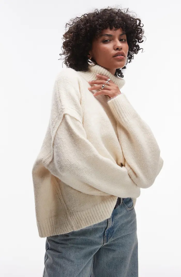 Topshop Oversize Turtleneck Sweater | Nordstrom | Nordstrom