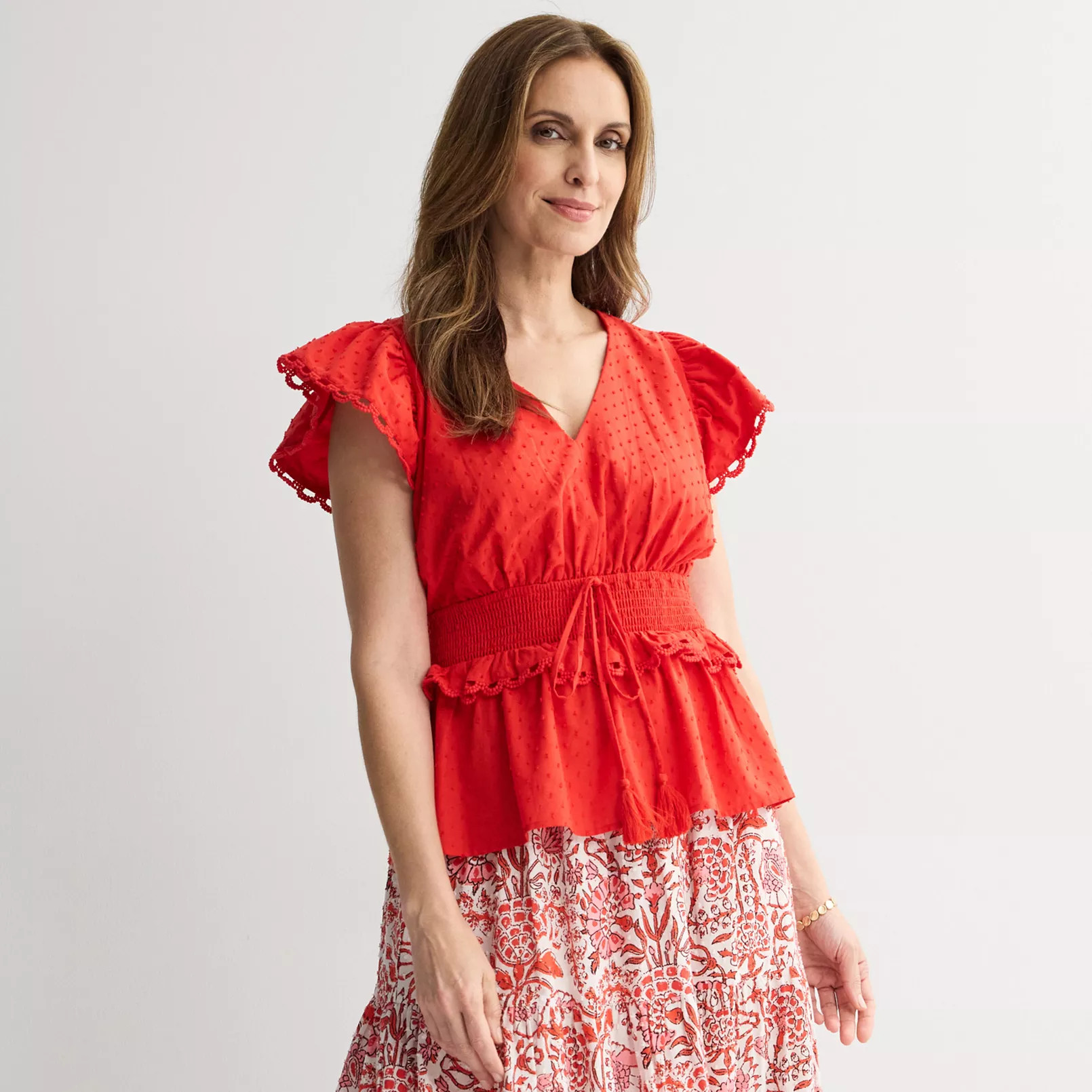Women's Farmers Market V-Neck Blouse | Kohl's