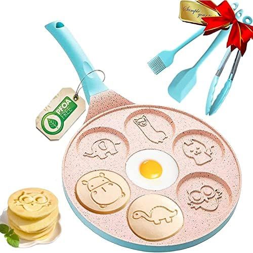 Pancake Pan Nonstick, Pancake Griddle, Pancake Molds for Kids, Pan for Pancakes, Nonstick Griddle Cr | Amazon (US)