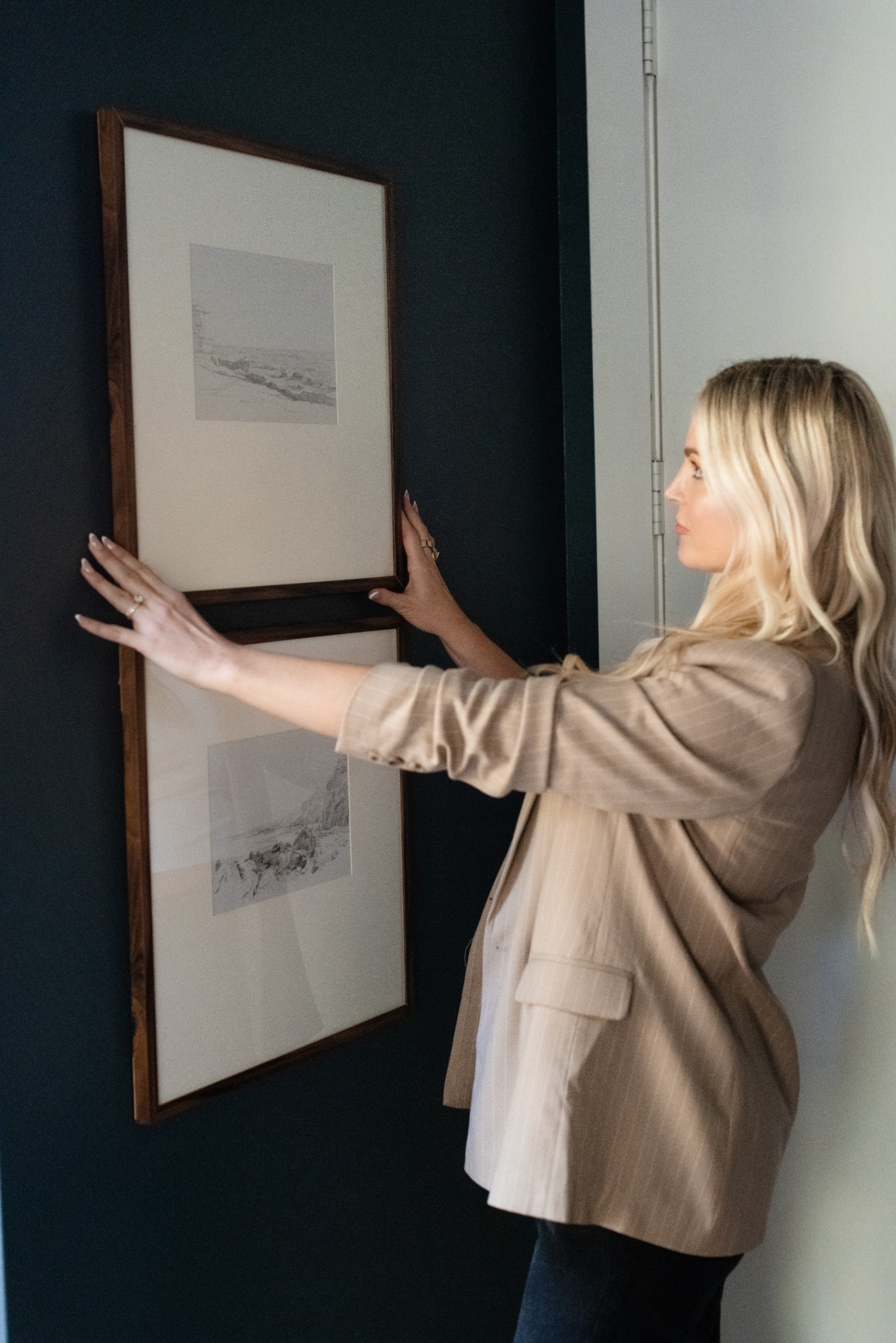 The Art of Hanging Art 🖼️

One of the easiest ways to elevate a space? Art, thoughtfully placed.

Whether it's a bold statement piece or a curated gallery wall, where and how you hang your artwork matters just as much as the art itself.

✨ Pro tip: Hang artwork so the center is around 57-60 inches from the floor — that’s eye level for most people and the standard used in galleries and museums.

Don’t be afraid to go big in small spaces, mix frames for texture, or layer art for a lived-in, collected feel. The right placement can tie a room together and tell a story without saying a word.

Need help creating that wow-factor wall? I'm just a message away.

#InteriorDesignTips #Art #GalleryWall #DesignDetails #MorganPageDesigns #InteriorInspo #DesignTip