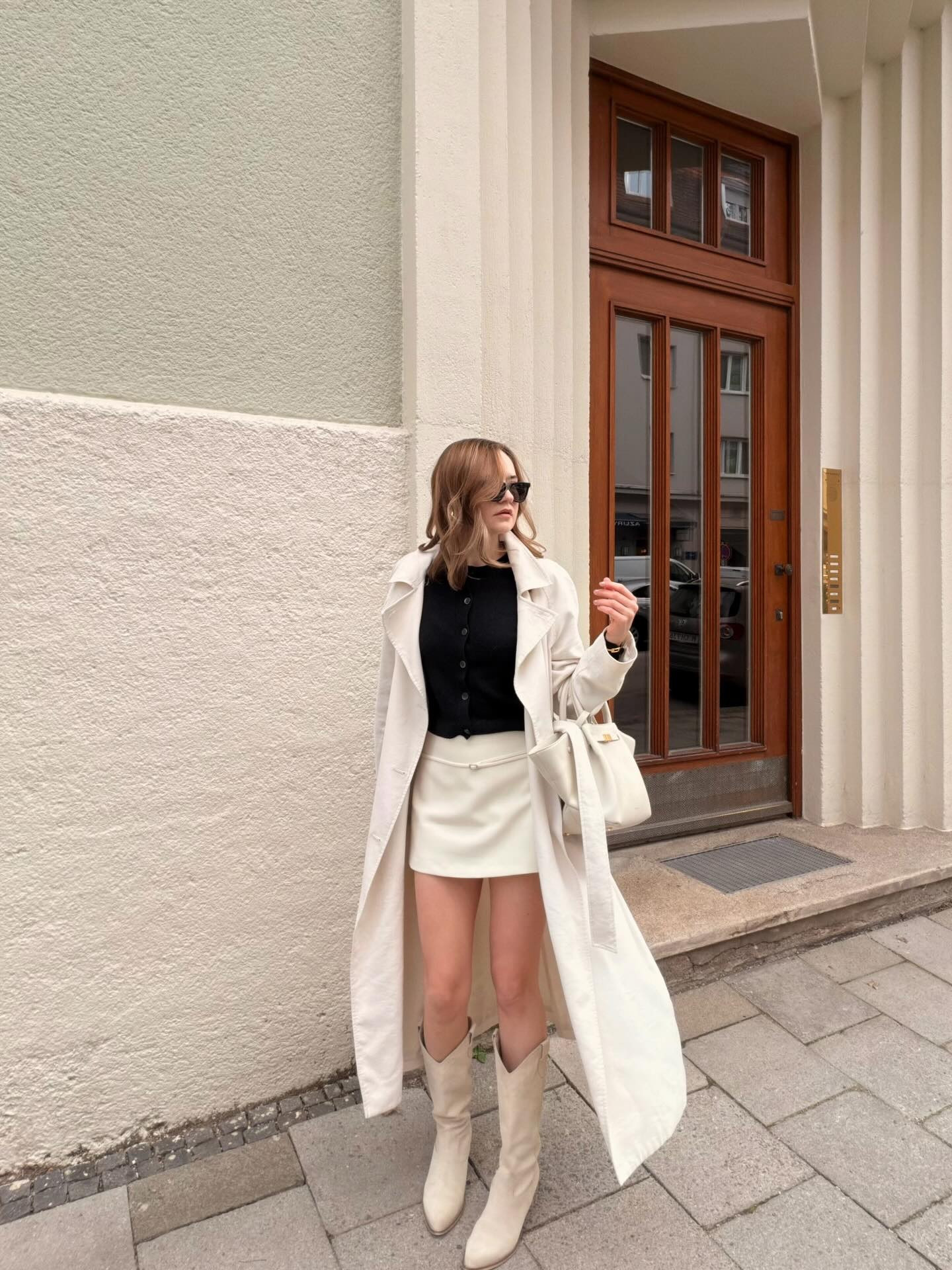 Exact Sunglasses & Boots linked on my insta @katemyandina 

#springoutfits #springlooks #springoutfits2026 #springlooks2026 #easterlooks #osternoutfits #creamlongtrench 

#LTKdeutschland #LTKworkwear #LTKeurope