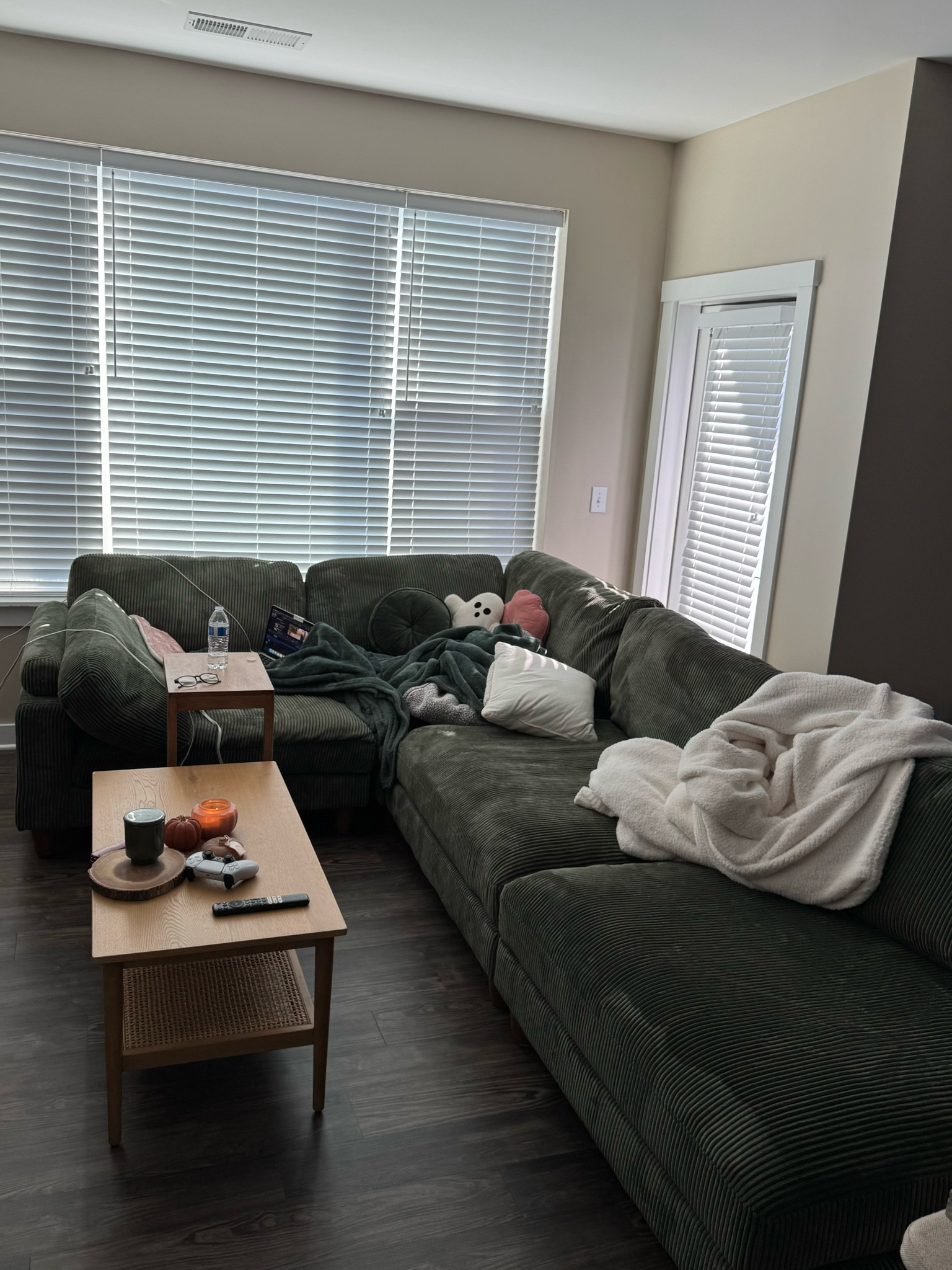 my huge green couch! the COMFIEST ever. 

#LTKHome