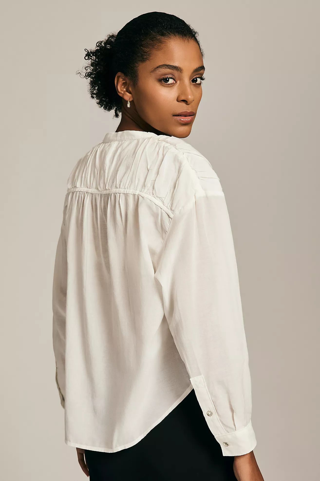 Pilcro Henley Blouse | Anthropologie (US)