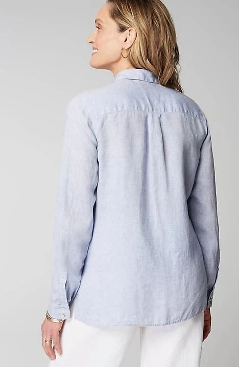 Everyday Linen Button-Front Shirt | J. Jill