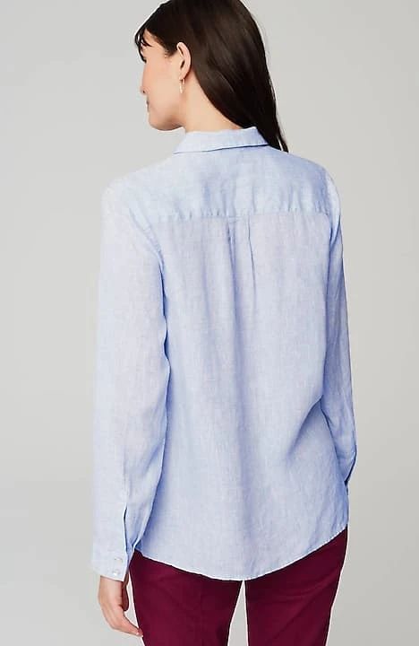 Everyday Linen Button-Front Shirt | J. Jill