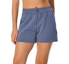 Colorfulkoala Women's High Waisted Ultra Soft Athletic Sweat Shorts Casual Summer Lounge Pants wi... | Amazon (US)