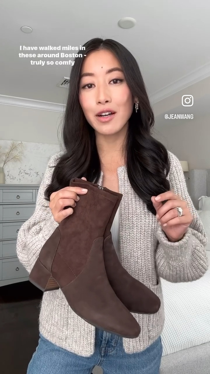 Gentle Souls ankle booties - a top pick of mine from Nordstrom’s Anniversary Sale and still in stock 

I got black last year and loved them so much, I hunted down dark brown and mushroom as well. 

Size up if between sizes. I’m usually a 5 to 5.5 and went up to 5.5 since the front toe felt a little narrow. These have a cushioned insole, flexible rubber outsole, and a slim stretchy ankle shaft that works perfectly tucked under jeans and pants or with tights. 

Note: this boot comes out in new iterations each year with a different style name, but I’ve found them to all be extremely similar. My 3 pairs all have a different style name (ie the Ella boot) but looks and feel nearly the same.

#LTKxNSale

#LTKshoecrush #LTKsalealert