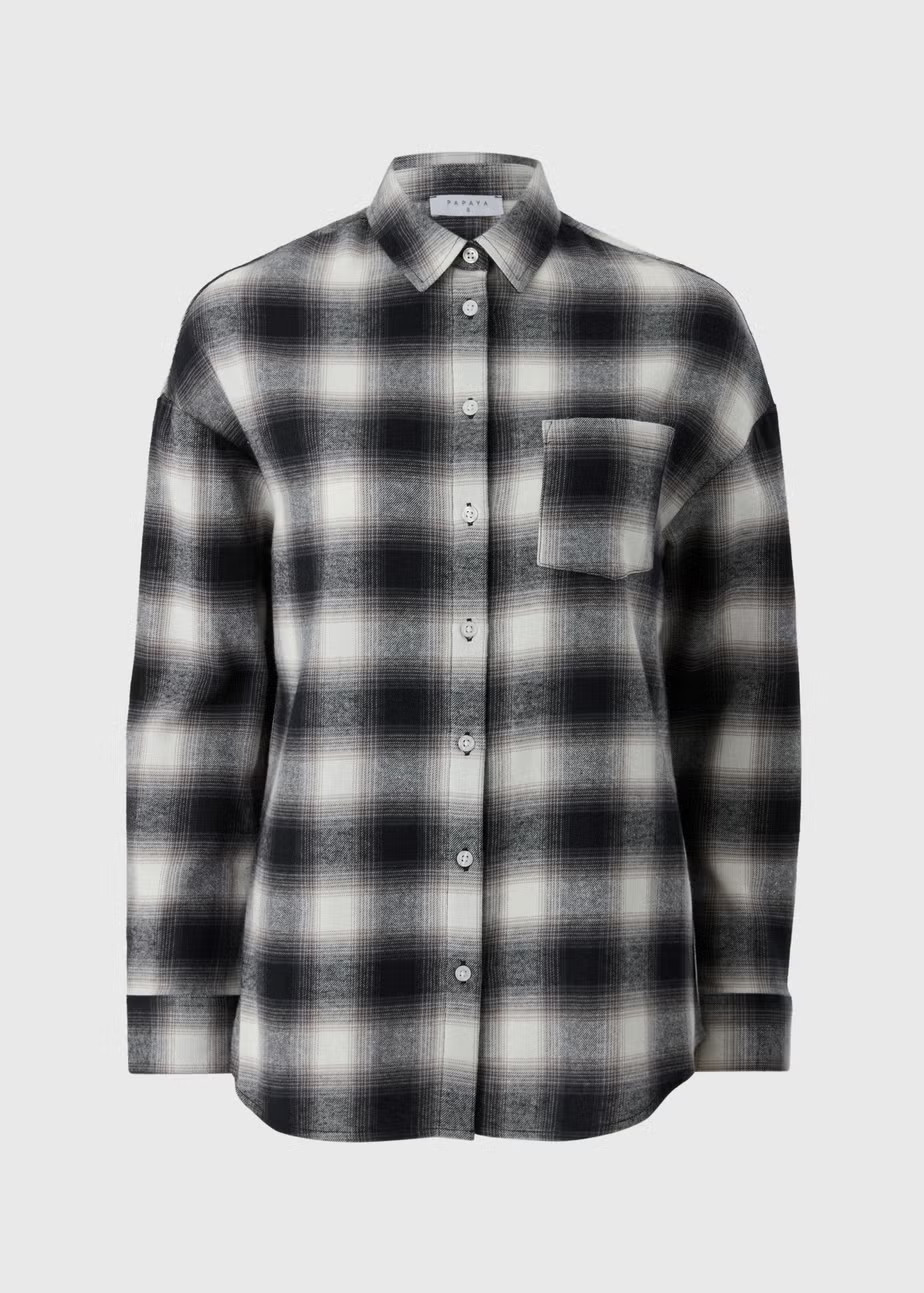 Monochrome Check Shirt | Matalan (UK)