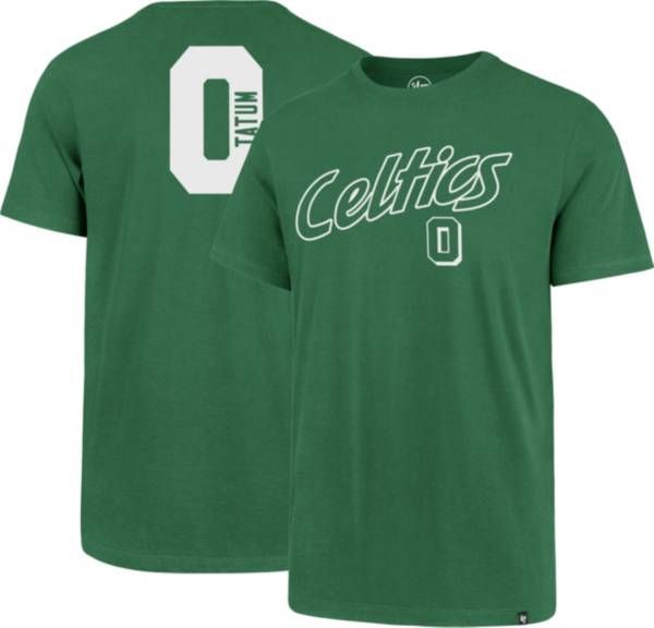 ‘47 Men's Boston Celtics Jayson Tatum #0 Green Super Rival T-Shirt | DICK'S Sporting Goods | Dick's Sporting Goods