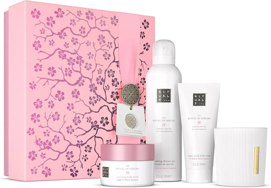 RITUALS Geschenkset The Ritual of Sakura, Medium \u2013 Geschenkbox mit Produkten f\u00fcr die K\... | Amazon (DE)