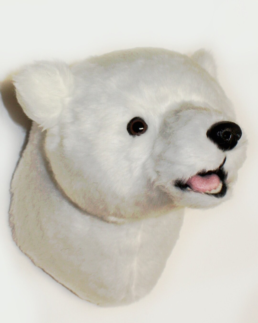 Plush Polar Bear Head perry Small Wall Mount - Etsy | Etsy (US)