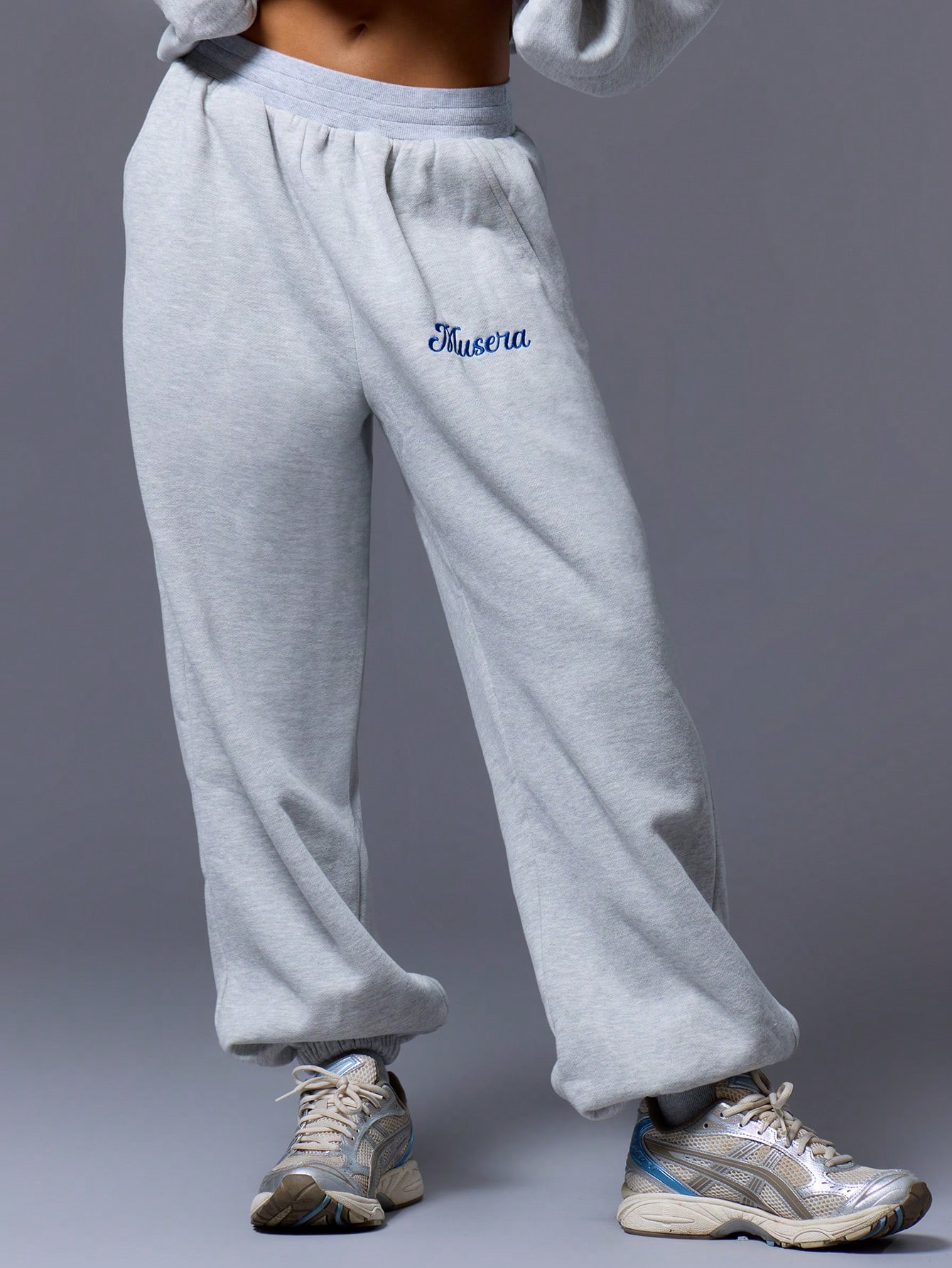 MUSERA Oversized Elastic Waistband Joggers | SHEIN USA | SHEIN