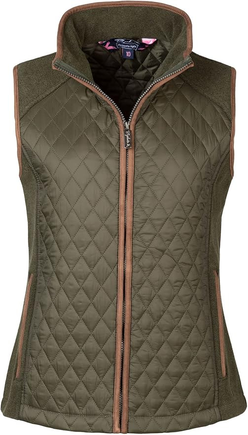 Rydale Ladies Diamond Quilted Hybrid Gilet Womens Gilet Vest Bodywarmer Sleeveless Jacket 3 Colou... | Amazon (UK)