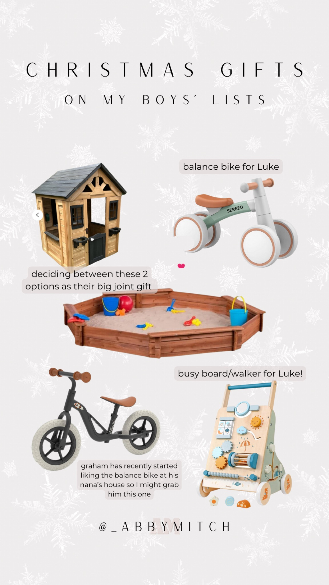 Christmas gifts. Christmas gifts for toddler. Christmas gifts for baby. Christmas gifts for 1 year old. Christmas gifts for 3 year old. Christmas gifts for kids. Christmas gift guide. Christmas for boys. Christmas for girls. Outdoor Christmas gifts. Outside Christmas gifts. Christmas presents for baby. Christmas presents for toddler. Christmas gift guide. 
#LTKgiftguide 

#LTKkids #LTKSeasonal