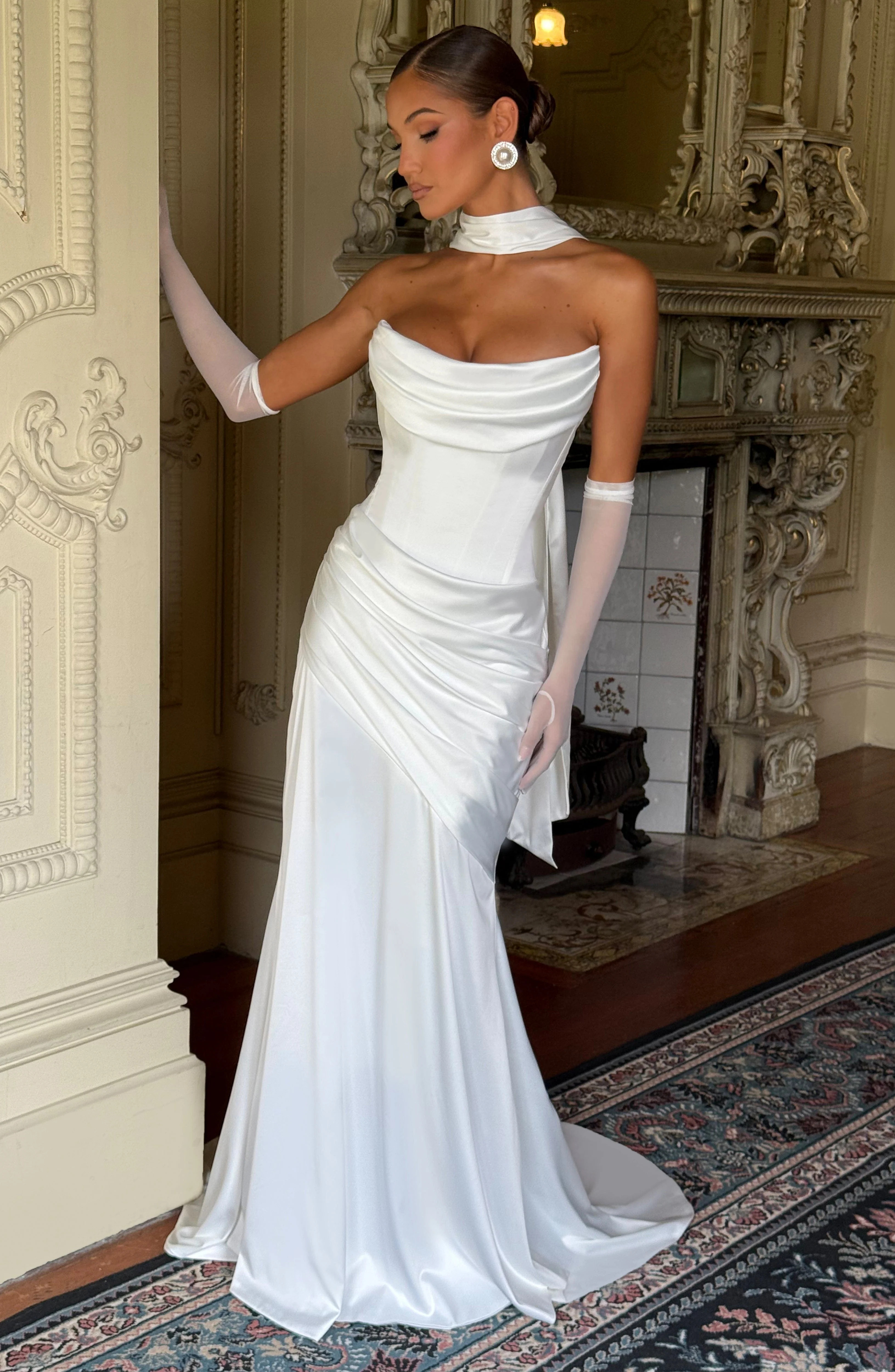 Kensington Maxi Dress - Ivory | Babyboo (global)