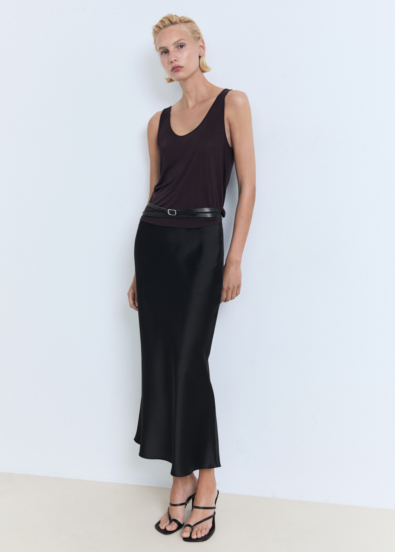 Midi satin skirt - Women | MANGO USA | Mango (US/MX/AU)
