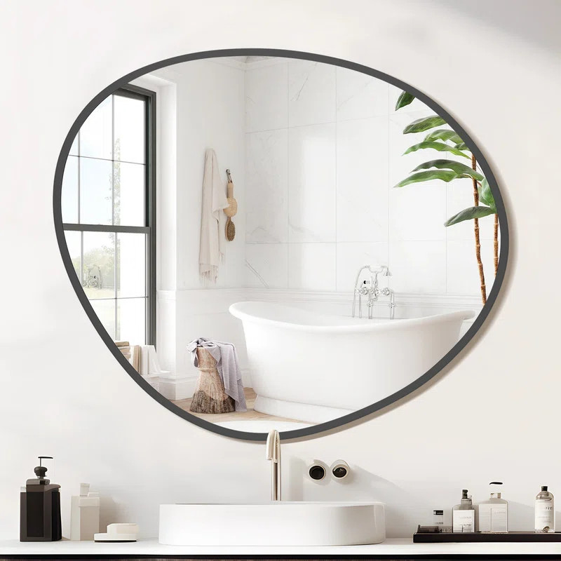 Ebern Designs Asymmetrical Mirror Irregular Wall Mirror for Bathroom & Reviews | Wayfair | Wayfair North America