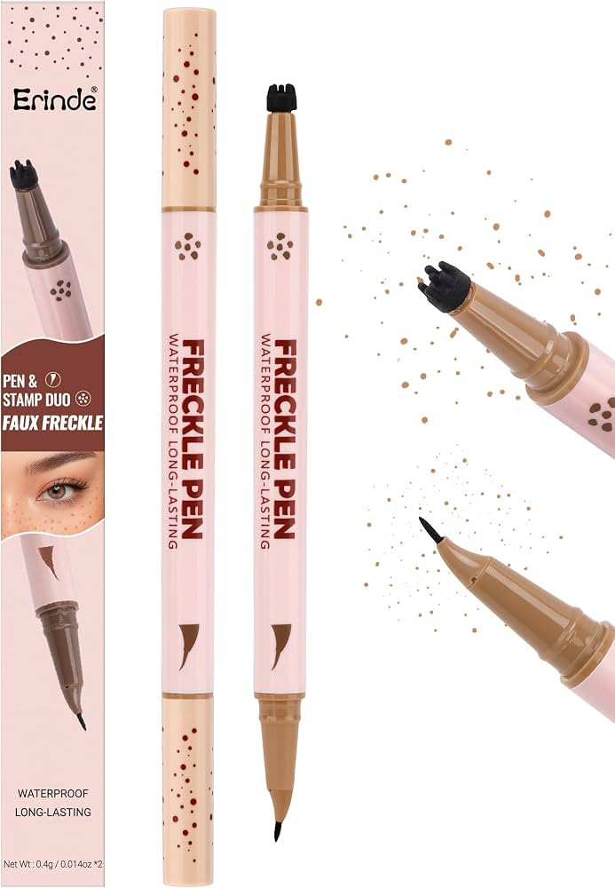 Erinde Natural Freckle Pen, 2 in 1 Liquid Freckle Stamp & Smudge-Proof | Amazon (UK)