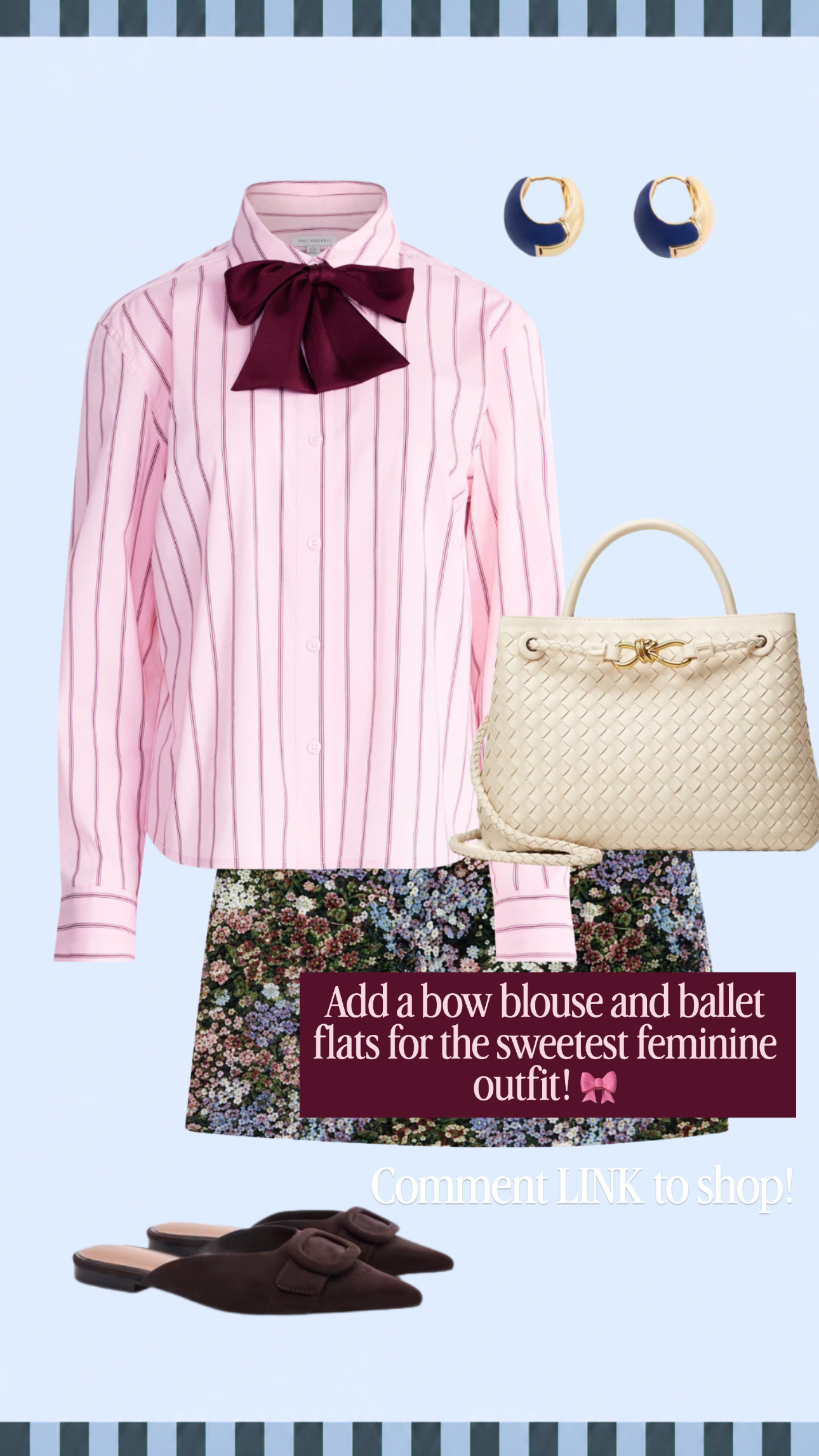 Add a bow blouse and ballet flats for the sweetest feminine outfit! 🎀

#LTKgrwm #LTKootd #LTKSeasonal