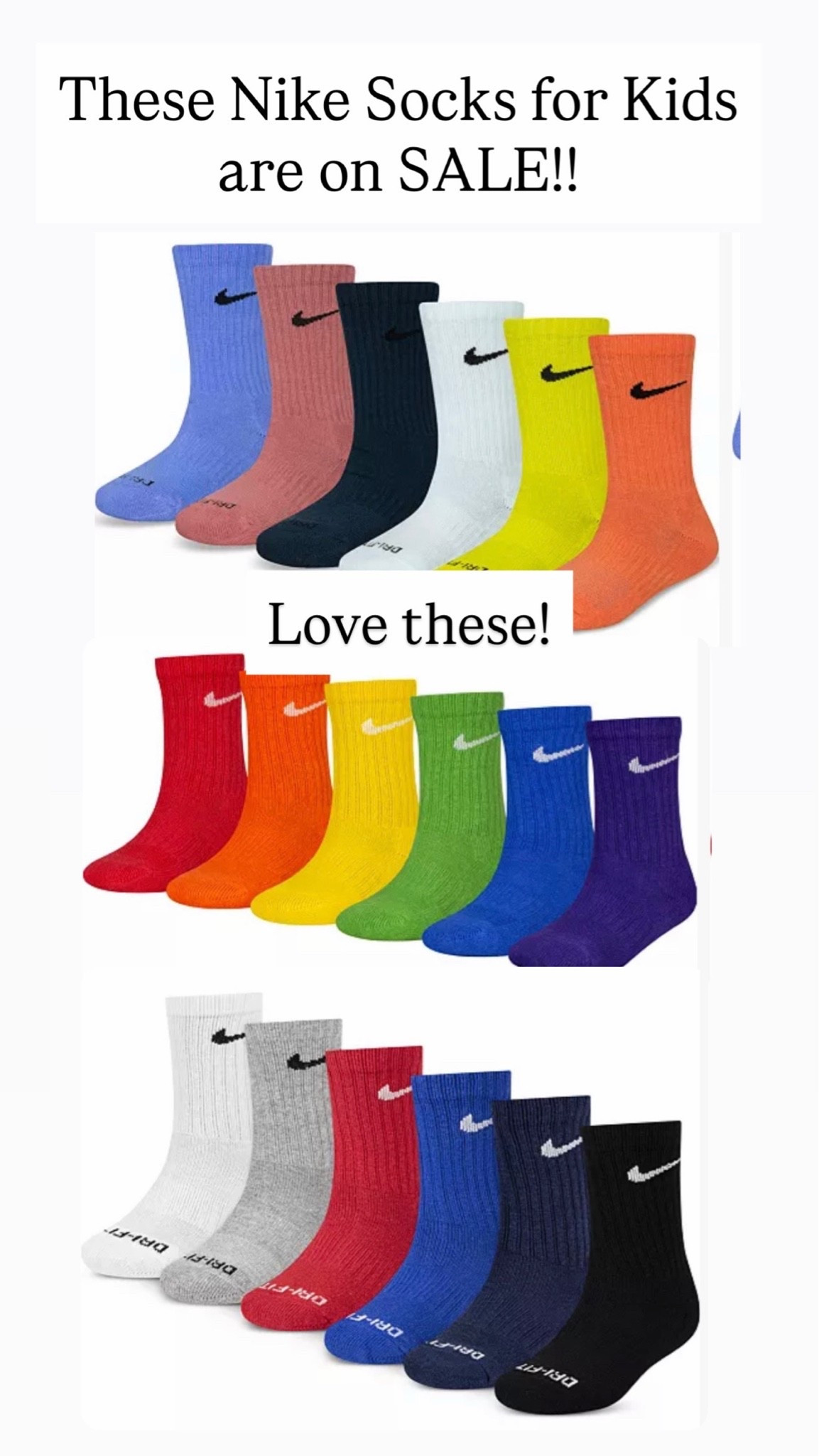 Love these Nike socks for kids

#LTKKids #LTKSaleAlert