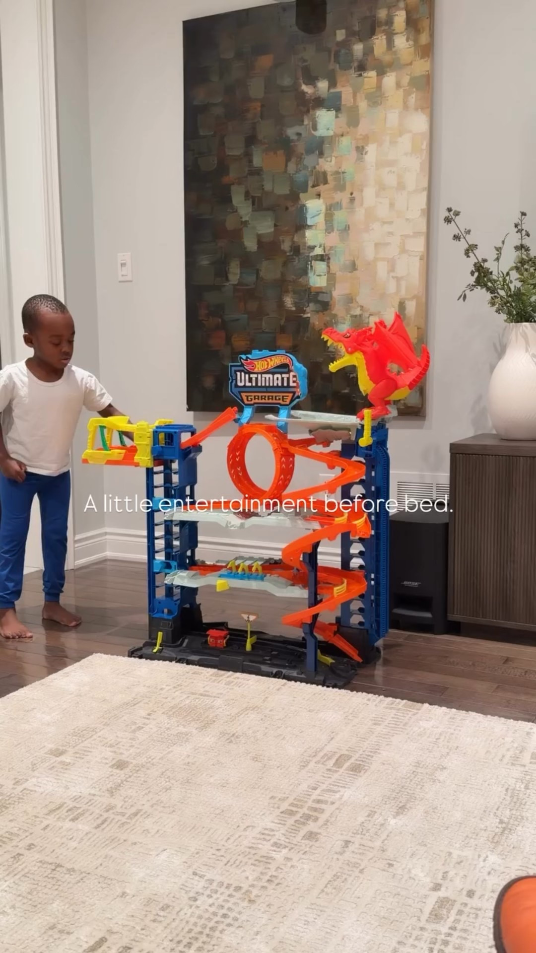 A little entertainment before bed.
Hot wheels ultimate garage.

#LTKkids #LTKfamily
