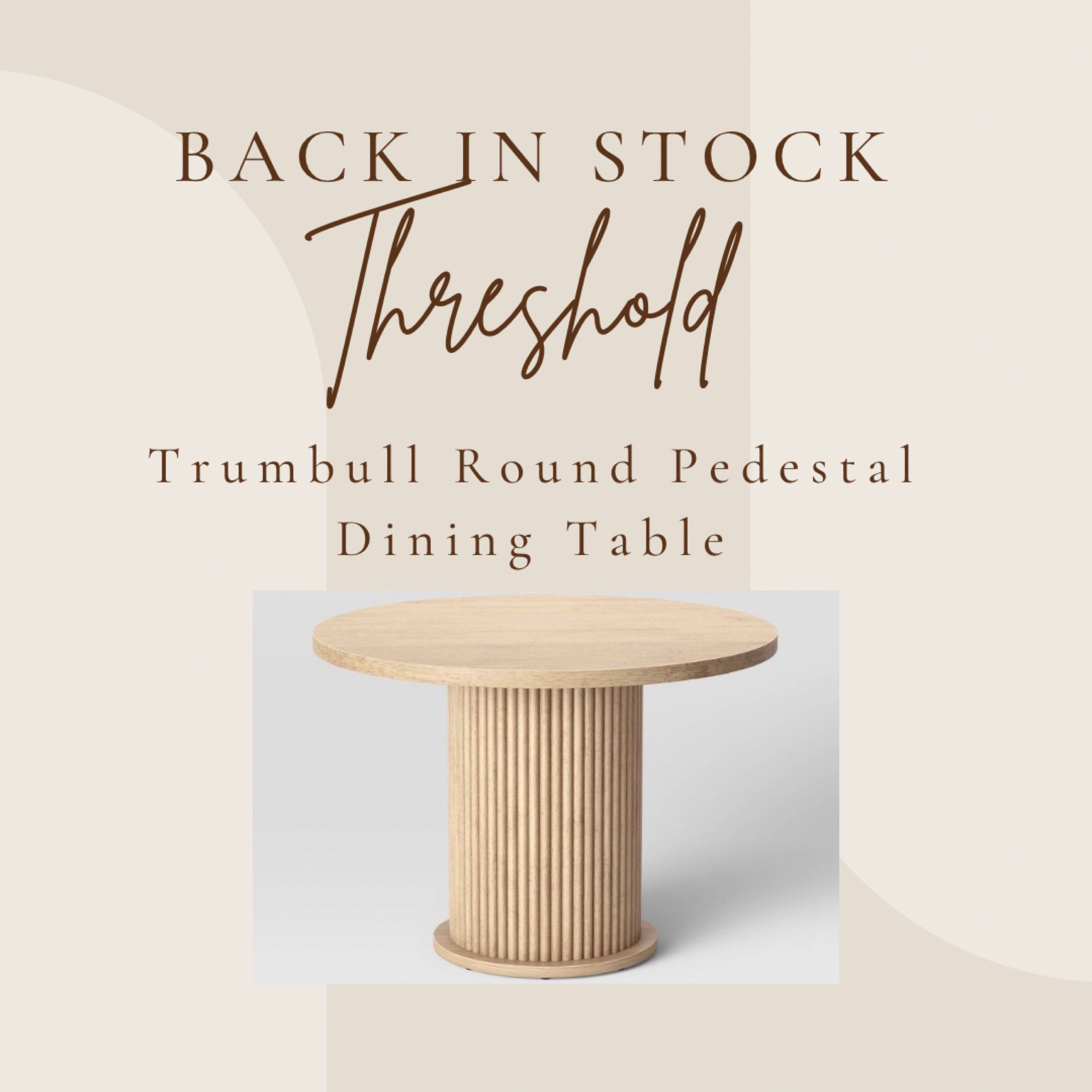 Trumbull Round Pedestal Dining … curated on LTK