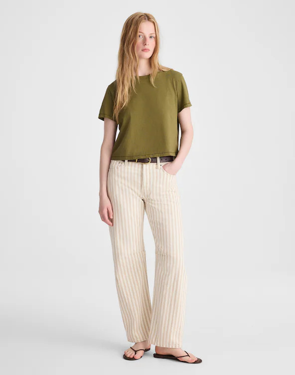 The Easy Crop Crewneck Tee in Soft Slub | Madewell