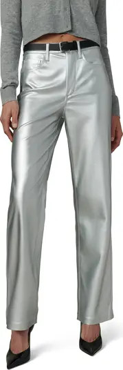 Joe's The Margot High Waist Relaxed Straight Leg Faux Leather Jeans | Nordstromrack | Nordstrom Rack