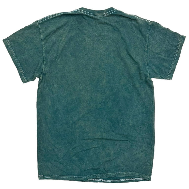 Nirvana Men's Smiley Face Distressed Vintage Mineral Acid Wash Green Tee T-Shirt (Large, Hunter G... | Walmart (US)