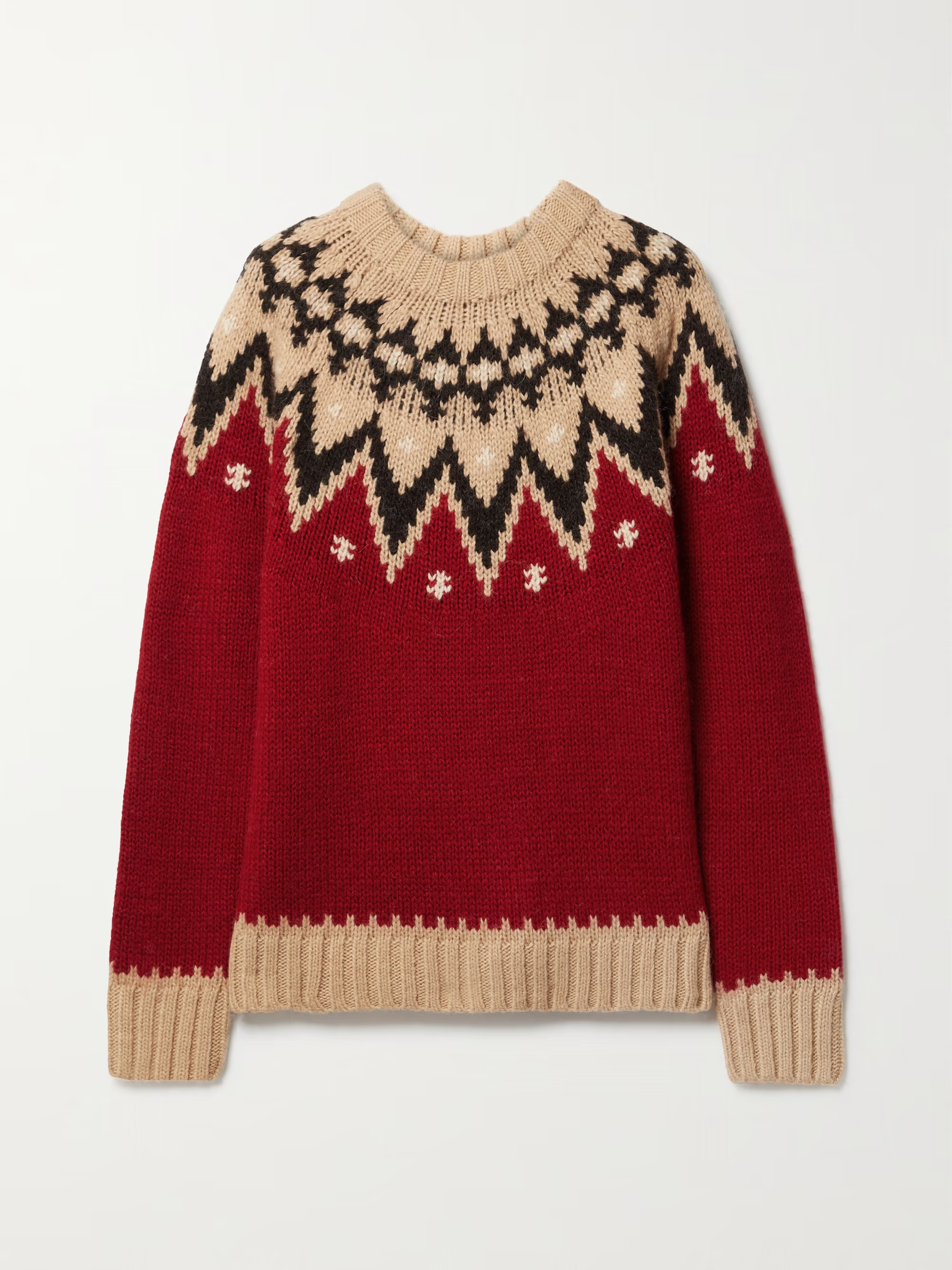 Fair Isle knitted sweater | NET-A-PORTER (US)