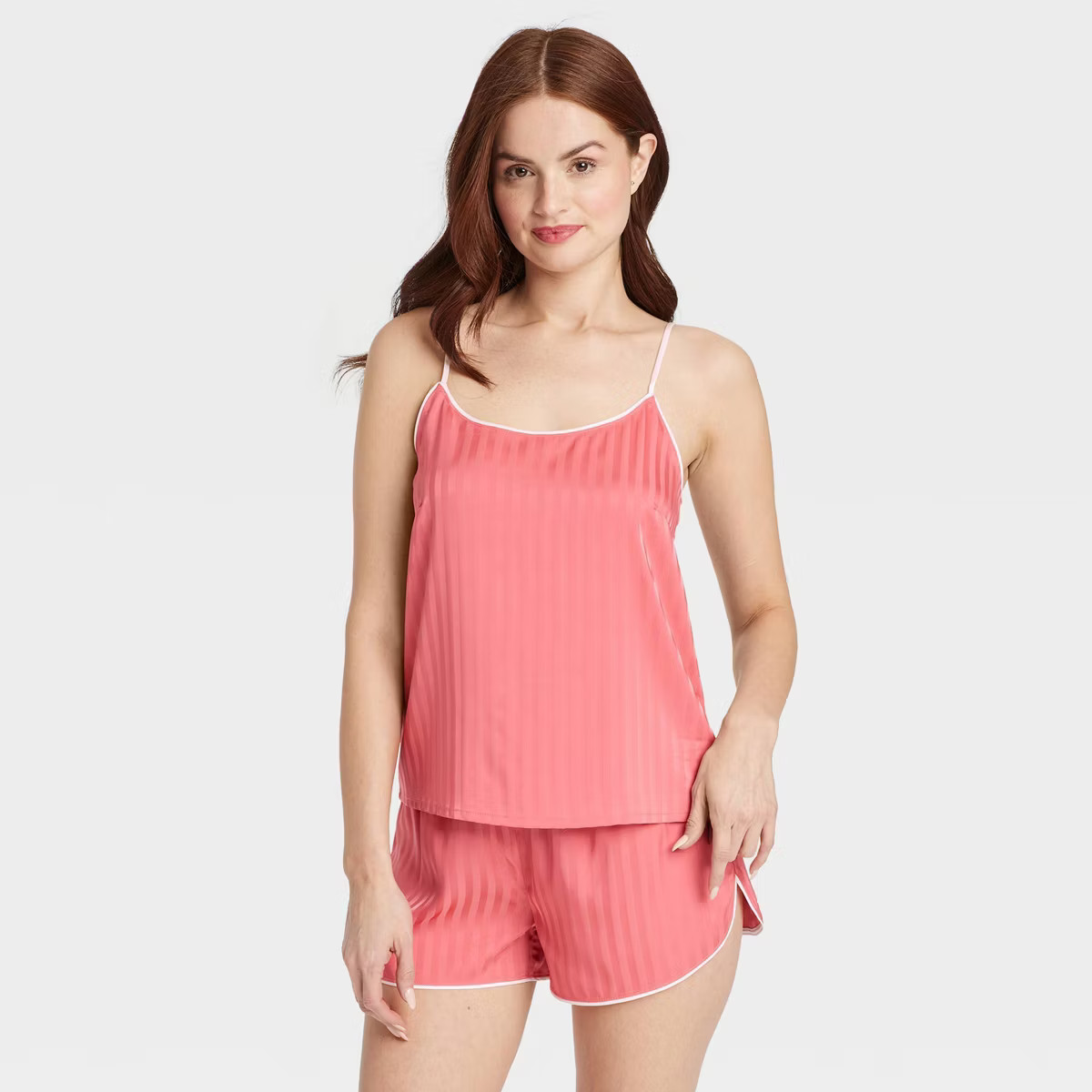 Women's Luxury Collection Shadow Striped Satin Pajama Cami Top - Auden™ | Target