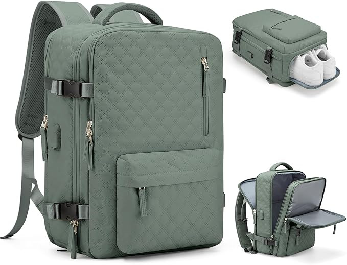 WONHOX Large Travel Backpack Carry on Flight Approved Laptop Work Business Backpack for Women Men... | Amazon (US)