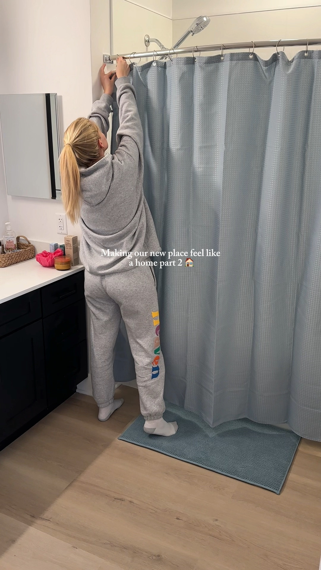 A pop of blue in our bathroom - this shower curtain is from Amazon home and comes in so many colors! 

#LTKHome #LTKWatchNow #LTKFindsUnder50