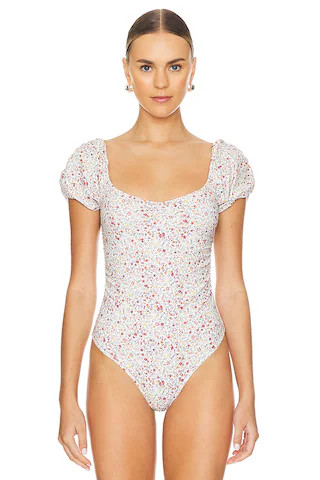 X Intimately FP Printed Bella Bodysuit in Floral Combo | Revolve Clothing (Global)