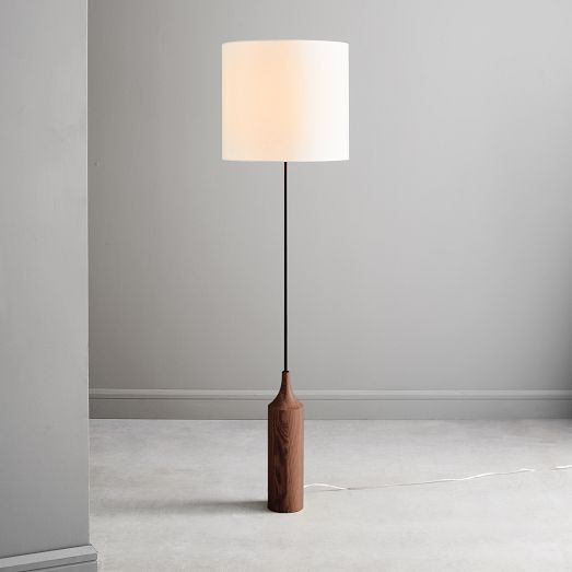 Hudson Wood Base Floor Lamp (68") | West Elm (US)