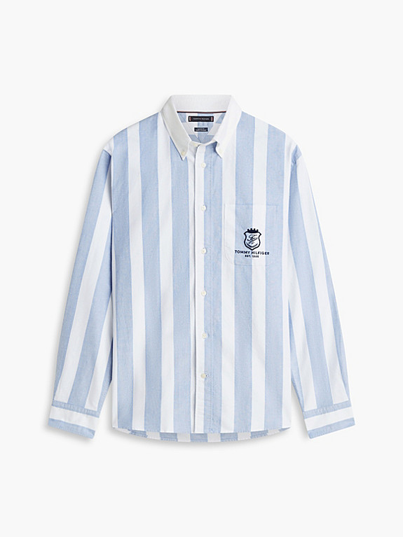 Classic Fit Oxford-Hemd mit Wappen-Stickerei | Tommy Hilfiger (DE)