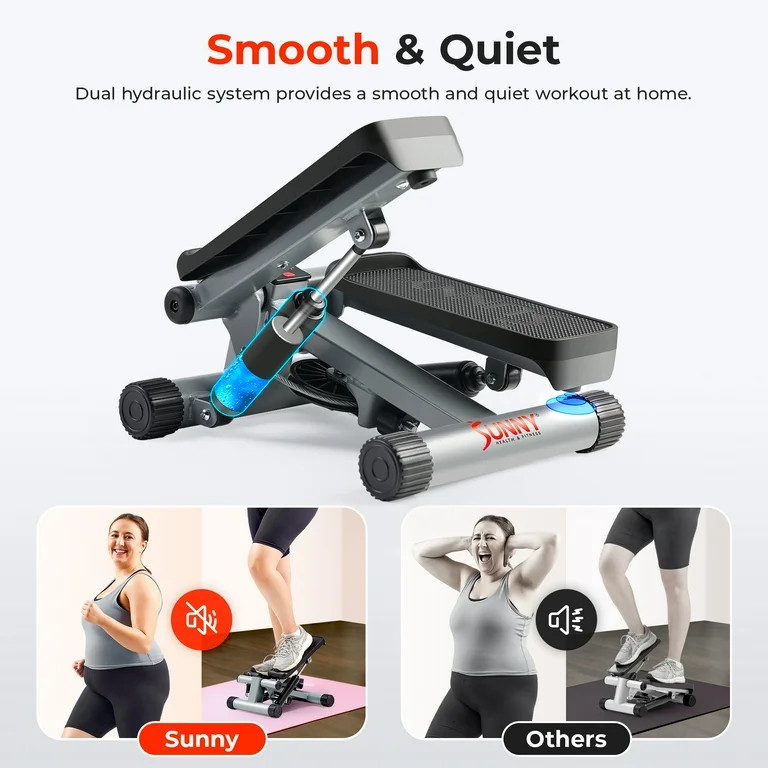 Sunny Health & Fitness Mini Steppers for Exercise at Home, Stair Step Workout Machine with Resist... | Walmart (US)