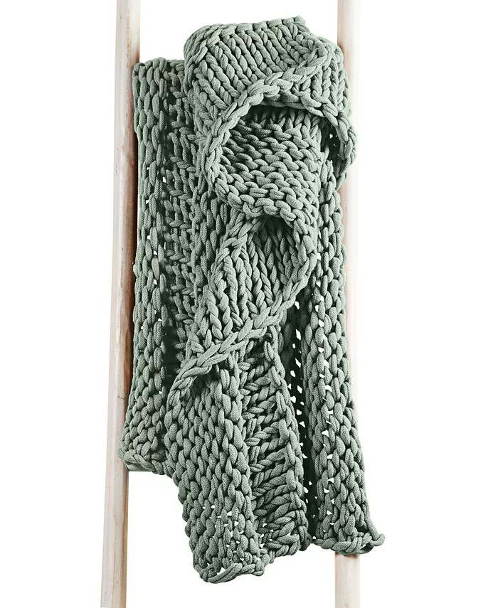 Chunky Knit Throw, 50" x 60", Created for Macy's | Macys (US)